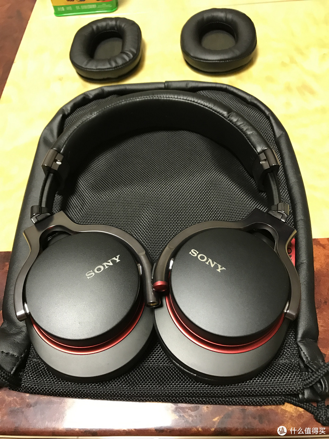 SONY 索尼 MDR-1RMK2 头戴式耳机 更换耳机棉罩作业