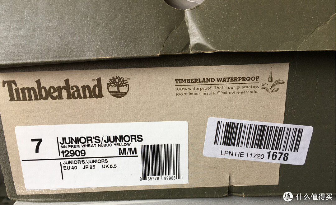 好大一双童鞋——Timberland 添柏岚 大童款6寸经典防水大黄靴开箱