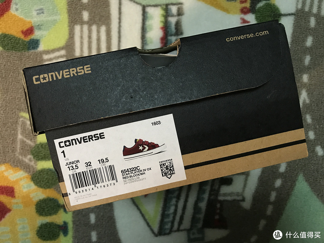 Converse 匡威 CONS星箭 低帮魔术贴帆布童鞋