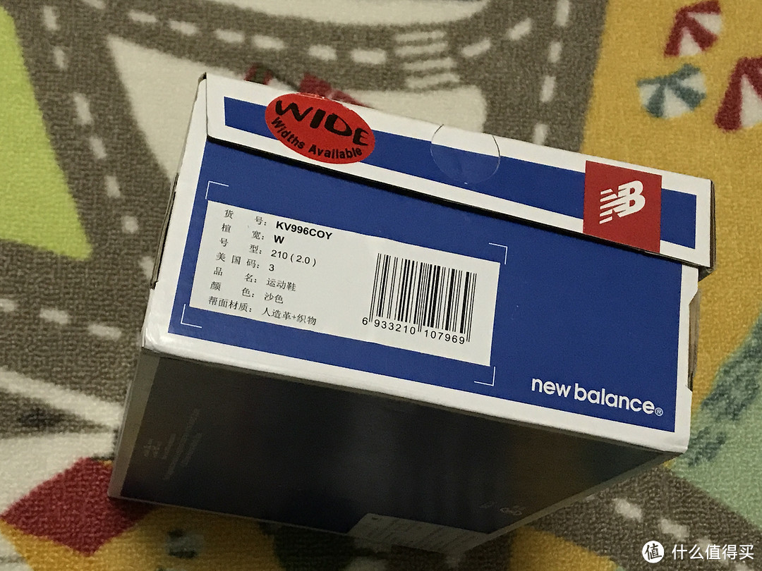 NEW BALANCE KV996COY 魔术贴童鞋（附尺码实测及真人兽）