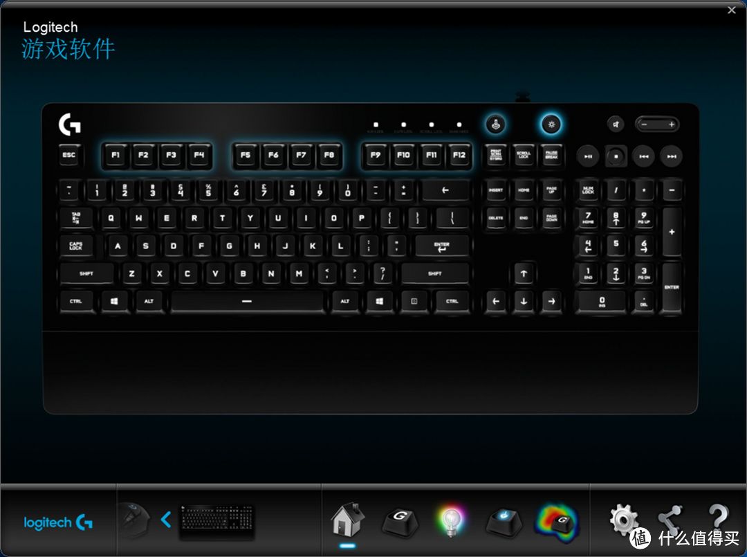 炫酷RGB全彩，Logitech 罗技 G213 PRODIGY RGB游戏键盘