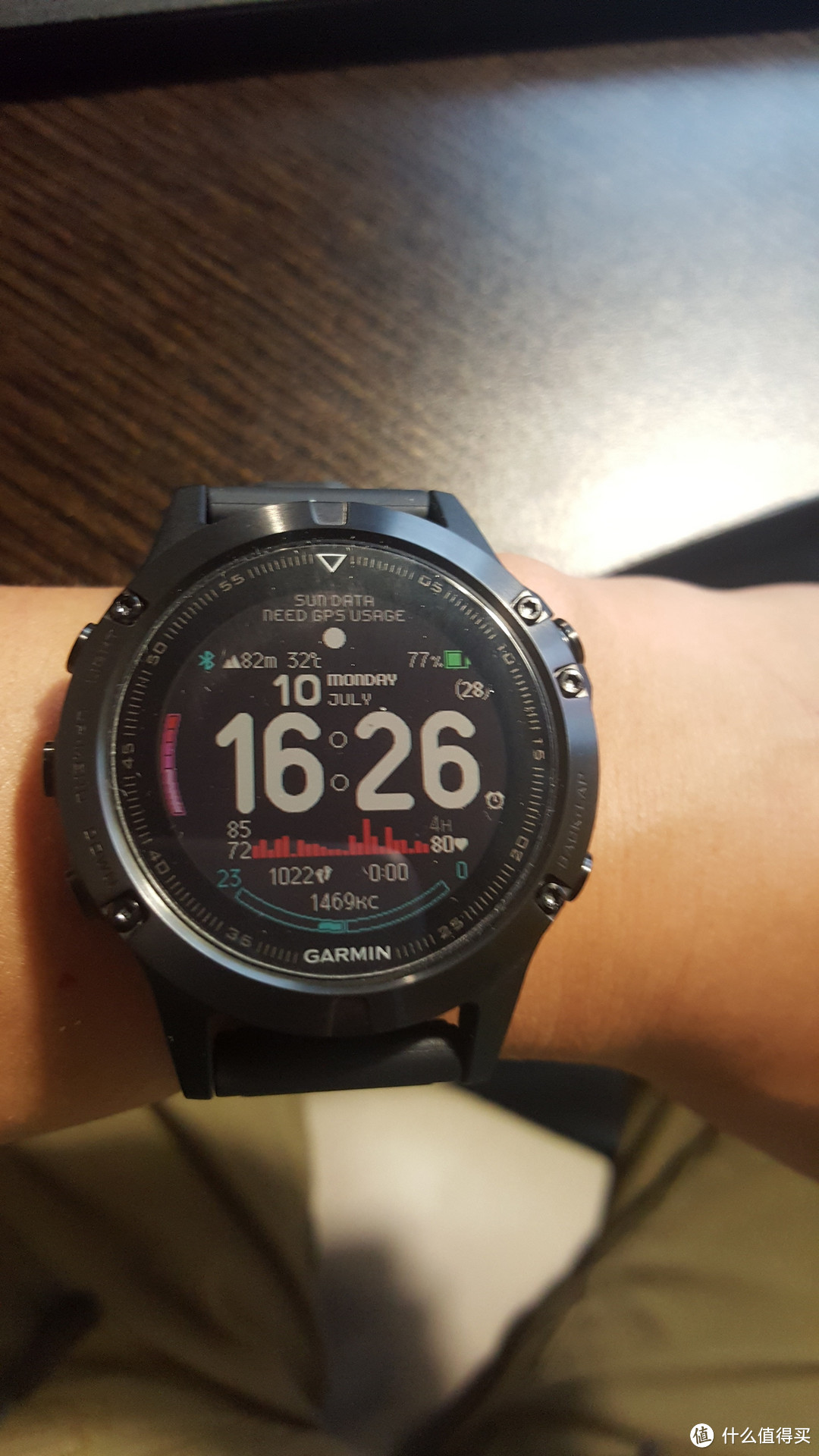 #原创新人#GARMIN 佳明 fenix 5 户外GPS心率表 简单体验