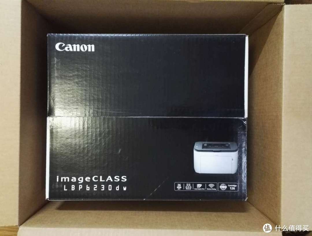 Canon 佳能 imageCLASS LBP6230dw 无线黑白激光打印机 开箱