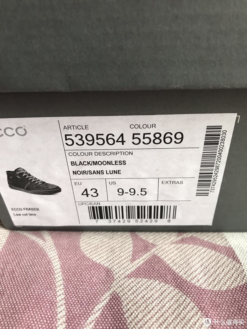 英亚海淘ECCO Fraser Hi-Top 防水休闲鞋开箱