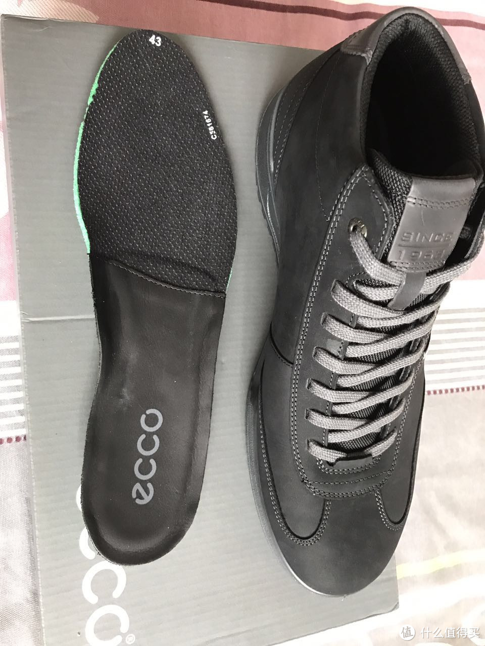 英亚海淘ECCO Fraser Hi-Top 防水休闲鞋开箱