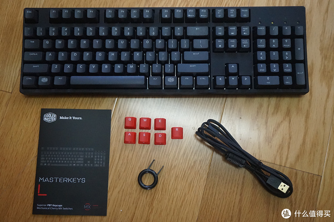 绿轴初体验 — COOLERMASTER 酷冷至尊 MasterKeys L With PBT 烈焰枪 XT V2 机械键盘