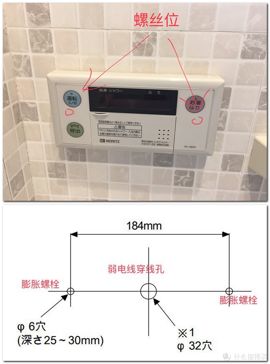 浴室控制面板