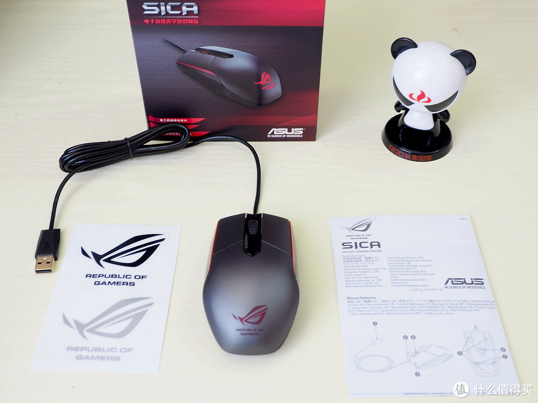 ASUS 华硕 P302 ROG Strix Evolve 可换上盖鼠标 轻开箱