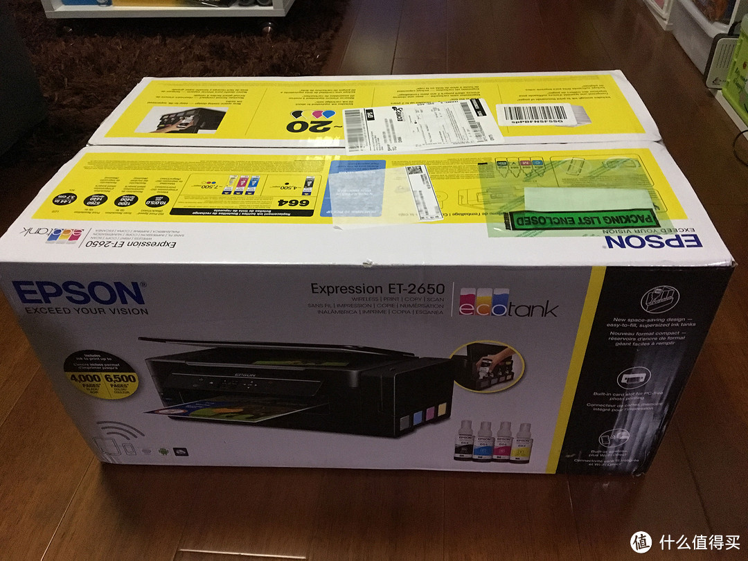 #原创新人# Epson 爱普生 ET-2650 彩色喷墨一体机入手小记