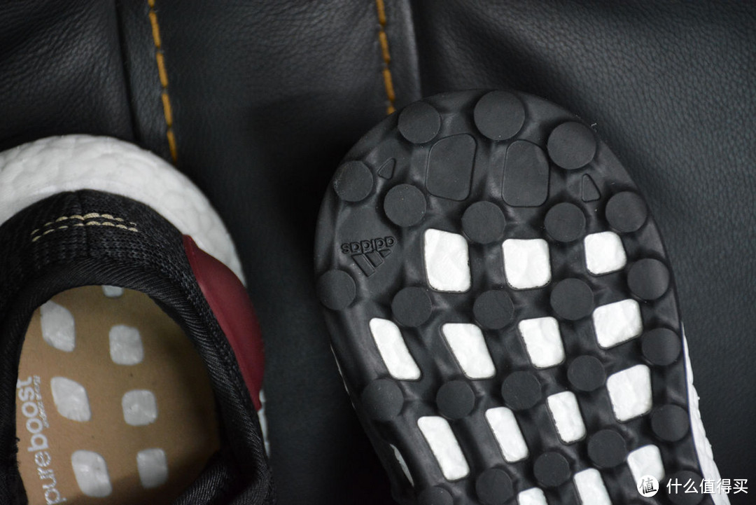 云中漫步—adidas 阿迪达斯 pure boost 2017 标准版黑灰基督红配色 跑鞋