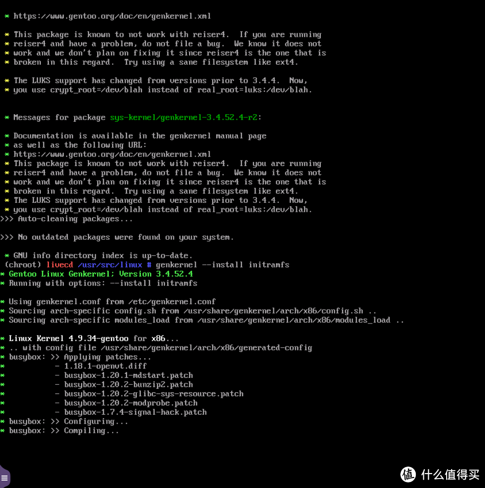 虚拟机下安装Gentoo一次失败经历