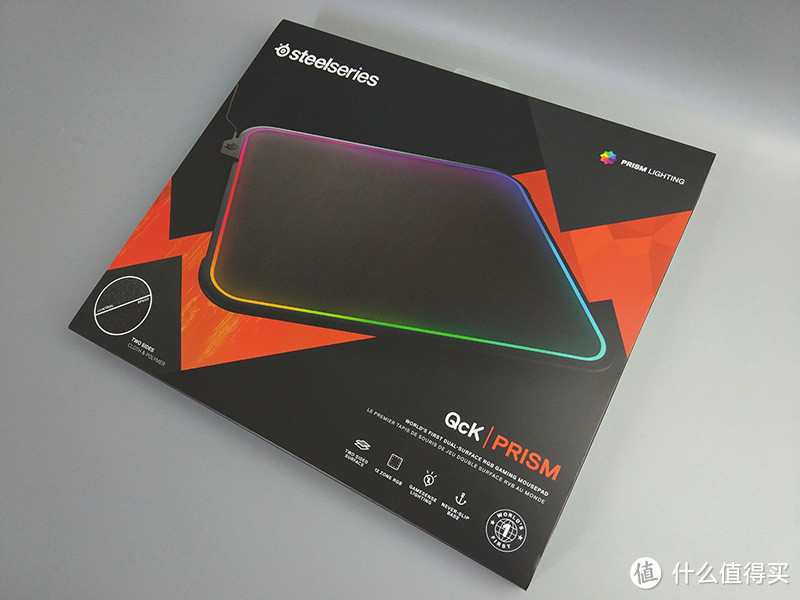 RGB也可以双面 — SteelSeries 赛睿 QcK Prism RGB鼠标垫 开箱