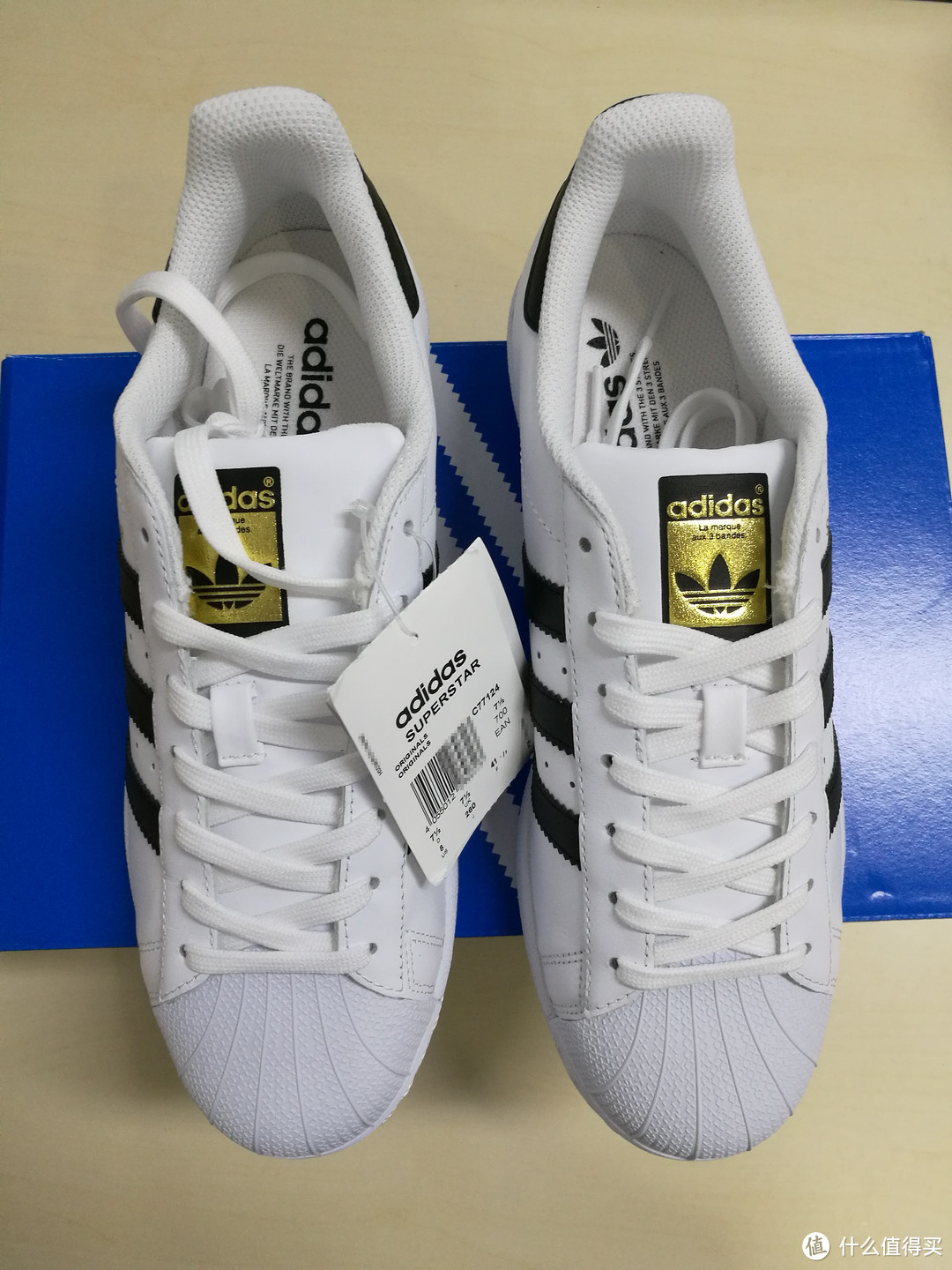 #原创新人# 第一双小白鞋海淘记 — adidas 阿迪达斯 Superstar 金标贝壳头板鞋