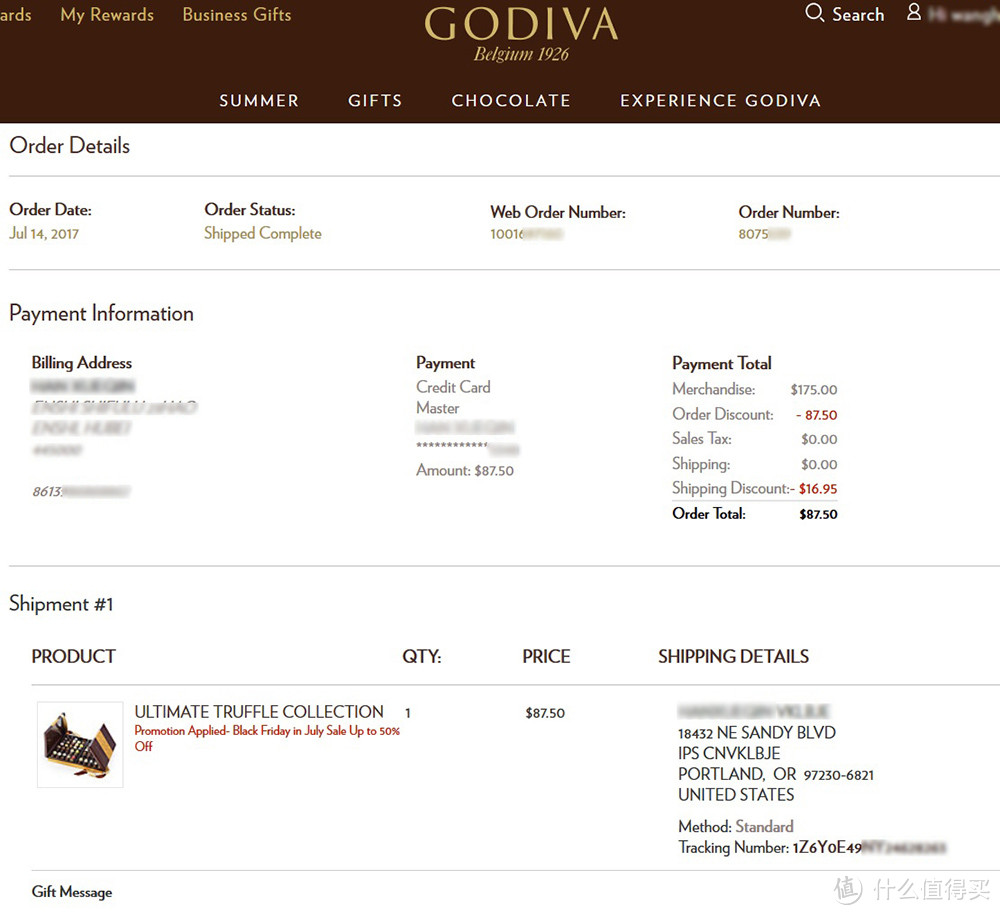 Godiva 歌帝梵 美国官网转运80粒松露巧克力礼盒全纪录