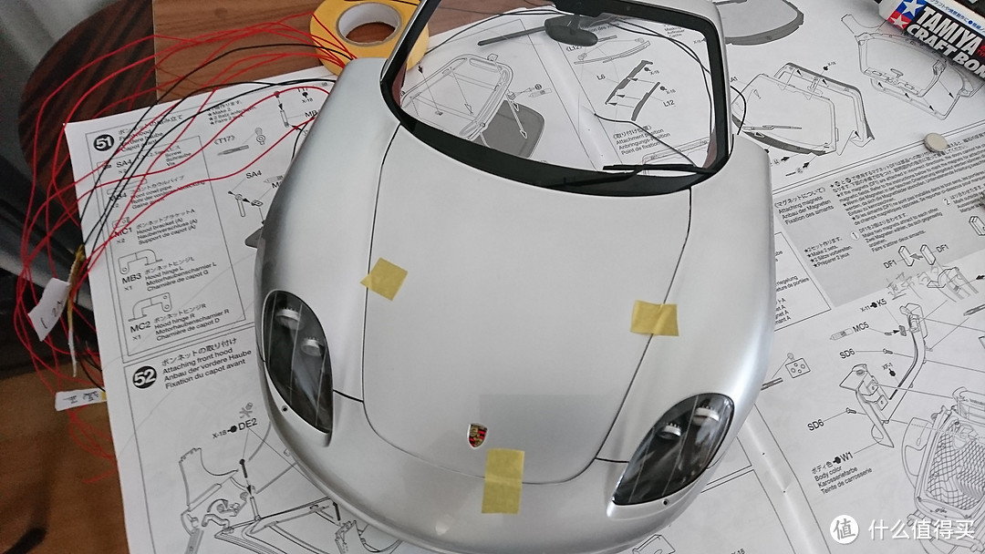 TAMIYA 田宫 1/12 Porsche Carrera GT 车模 全制作记录