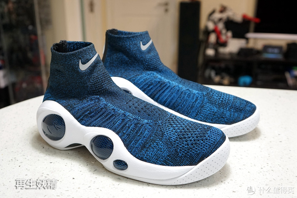 NIKE 潮鞋？ NIKE FLIGHT BONAFIDE 国行蓝色 开箱上脚