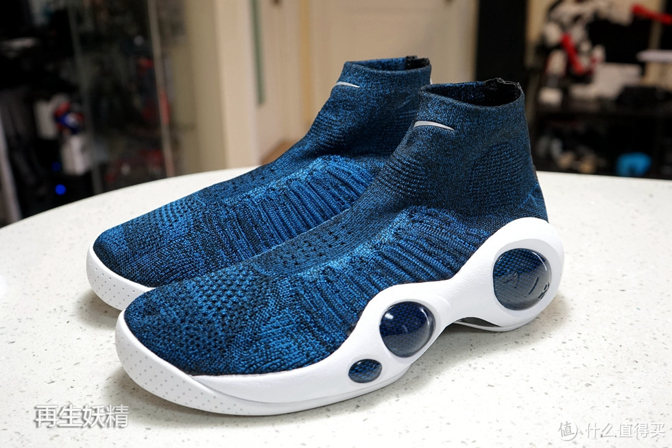 NIKE 潮鞋？ NIKE FLIGHT BONAFIDE 国行蓝色 开箱上脚