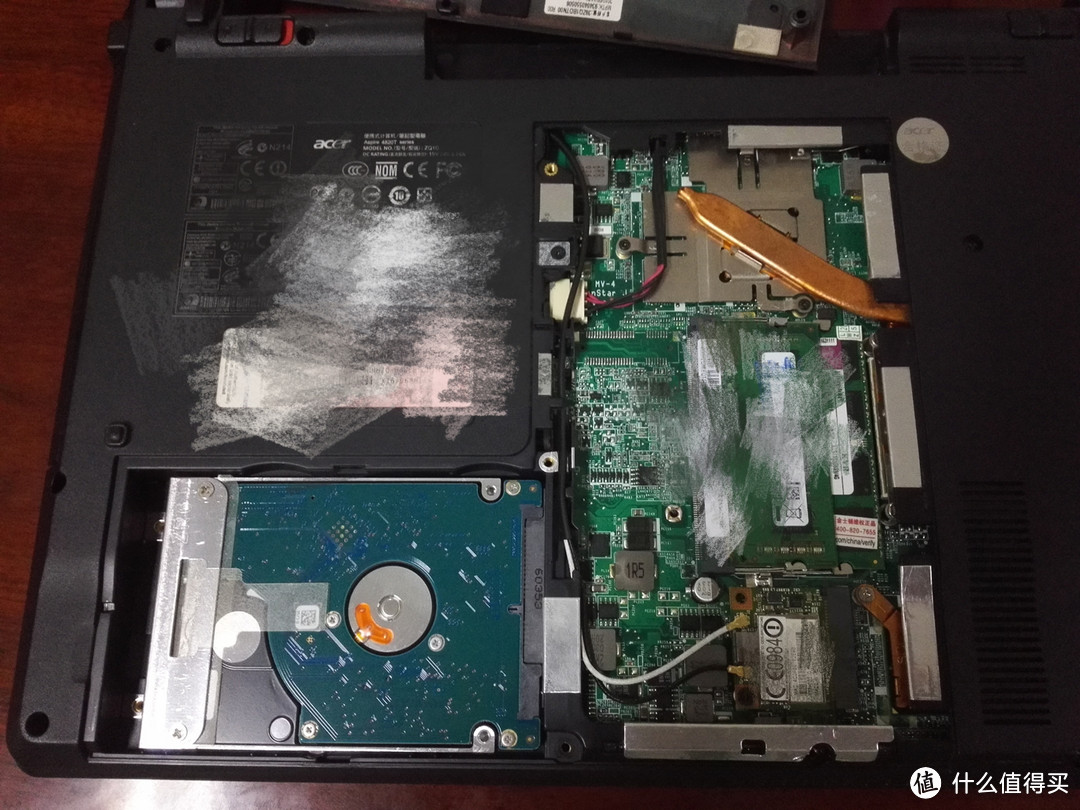 Acer 4820tg 添加固态硬盘，及光驱位硬盘托架拆解