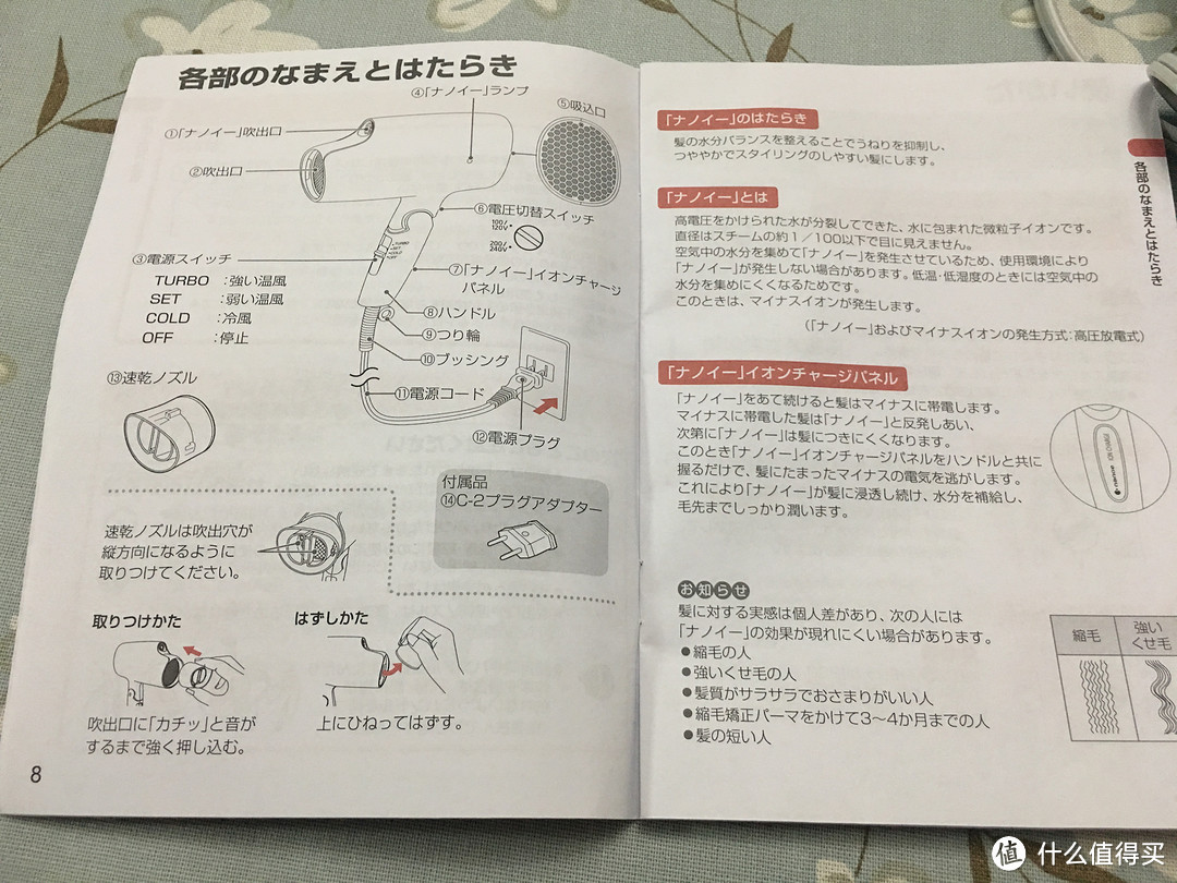 Panasonic 松下 EH-NA58 纳米水离子吹风机 值得买