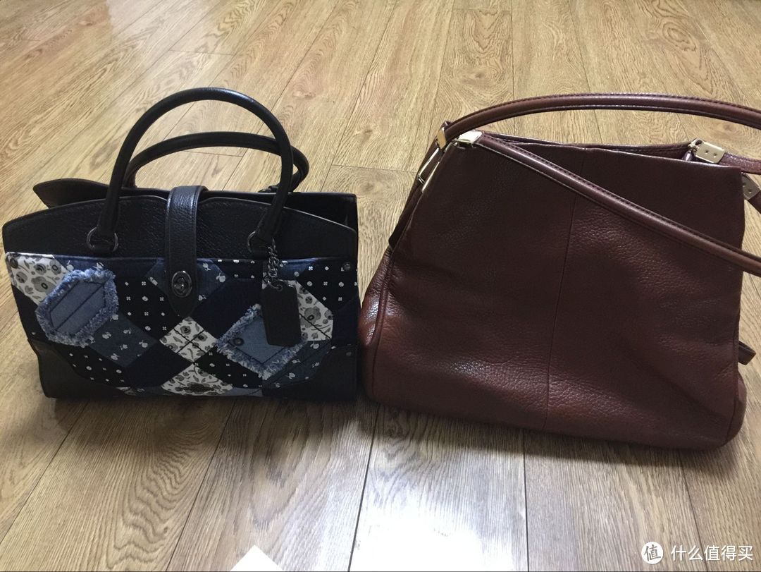 6pm入手COACH 蔻驰 Canyon Quilt Denim Mercer 30 女士真皮单肩包，颇有点中看不中用