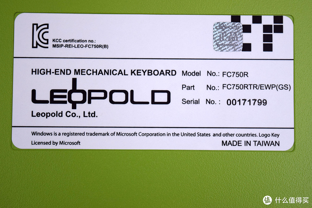 键盘不是只有黑白：LEOPOLD FC750之SPRING 键盘开箱