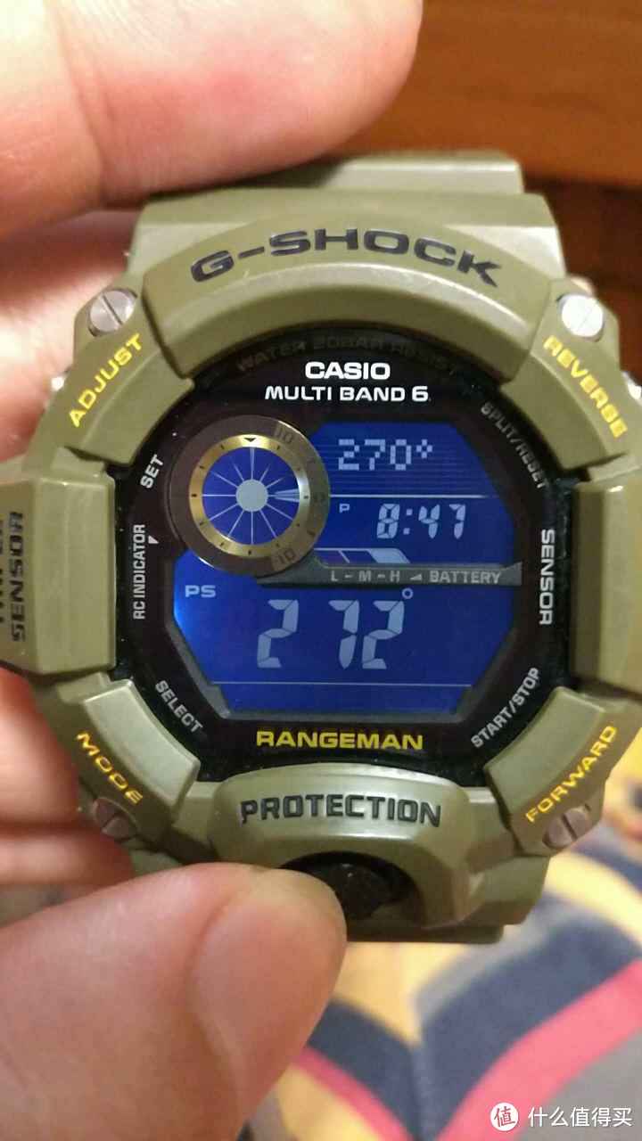 上山下海：CASIO 卡西欧 G-SHOCK GW-9400-3CR 男款运动表军 绿色晒单