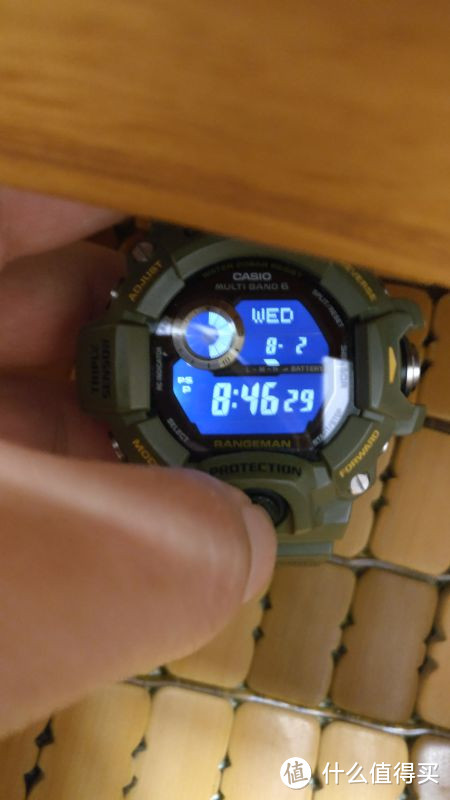 上山下海：CASIO 卡西欧 G-SHOCK GW-9400-3CR 男款运动表军 绿色晒单