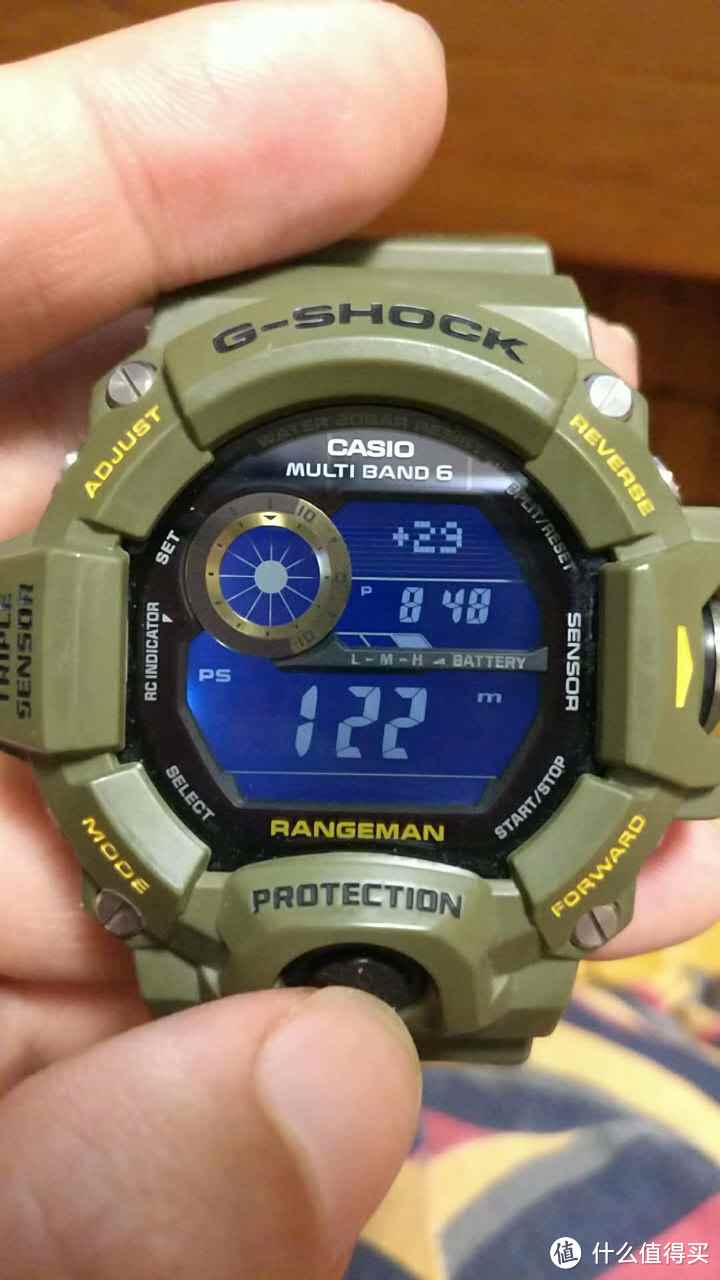 上山下海：CASIO 卡西欧 G-SHOCK GW-9400-3CR 男款运动表军 绿色晒单