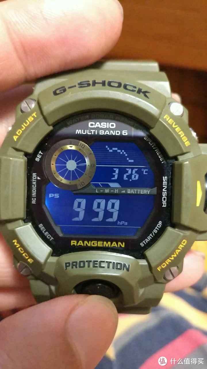 上山下海：CASIO 卡西欧 G-SHOCK GW-9400-3CR 男款运动表军 绿色晒单