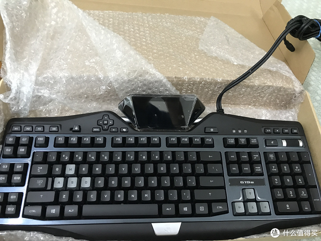 解开封印已久的 Logitech 罗技 G19s 考古系键盘 开箱