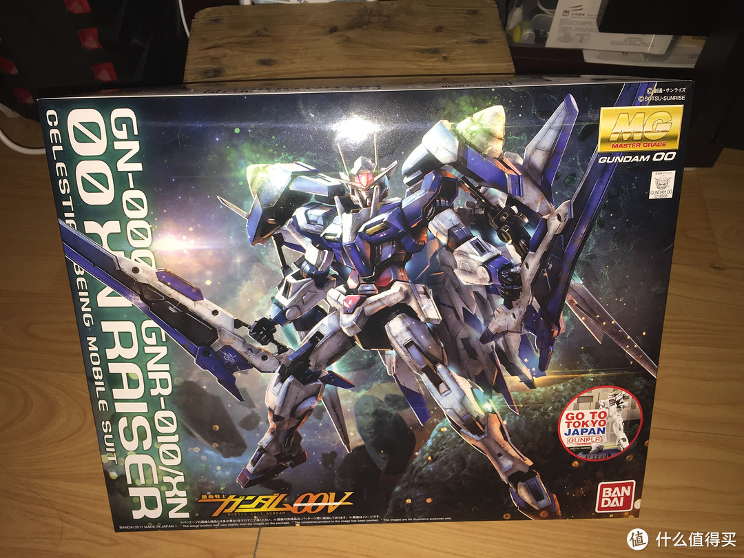 BanDAI 万代 MG GN-0000+GNR-010/XN RAISER 外传机体全机组武器 开箱