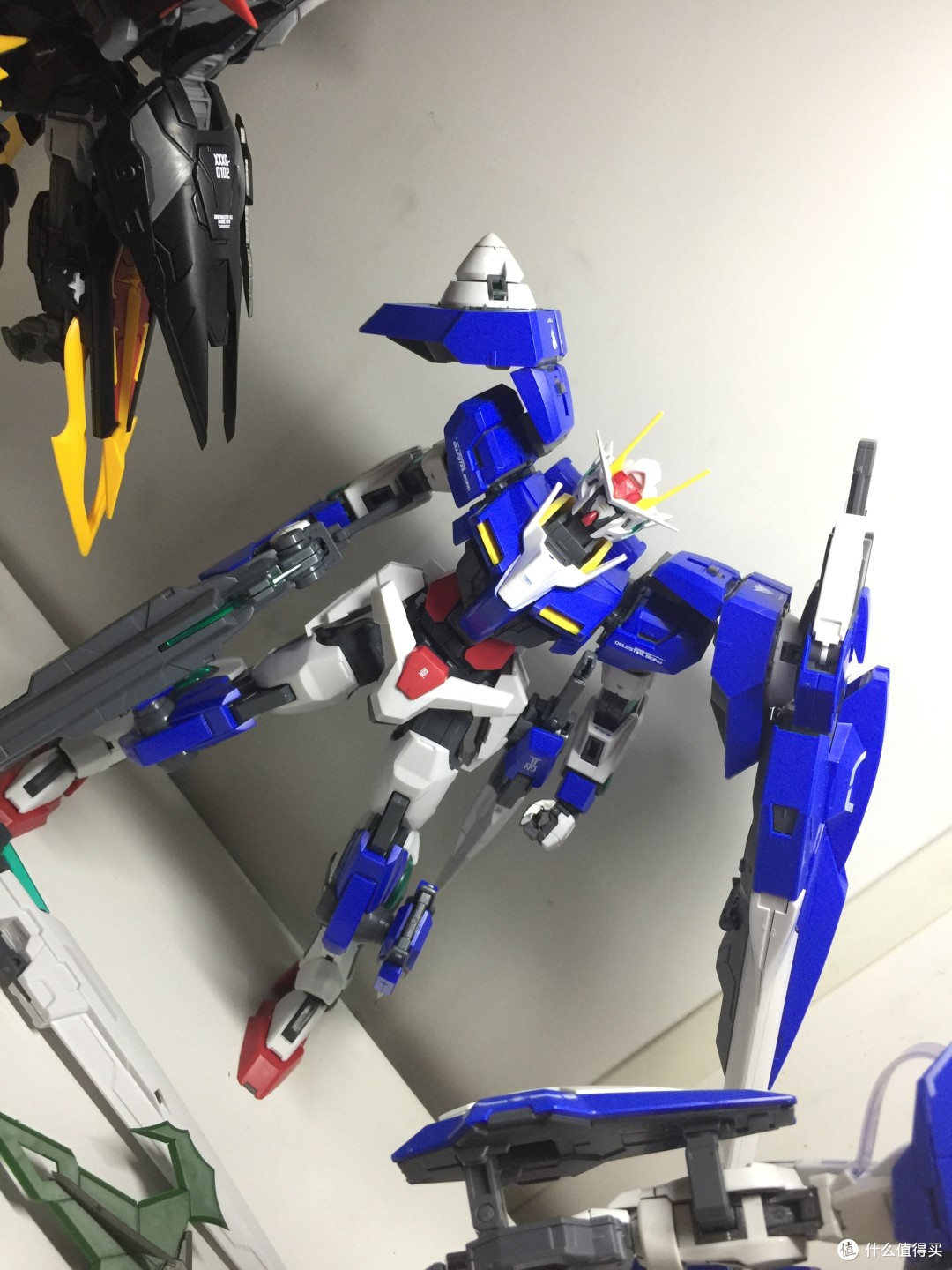 BanDAI 万代 MG GN-0000+GNR-010/XN RAISER 外传机体全机组武器 开箱