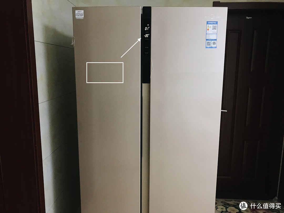 #翻个冰箱#老爸老妈家的598L巨无霸 — Midea 美的 BCD-598WKPZM(E)智能对开门冰箱 晒单