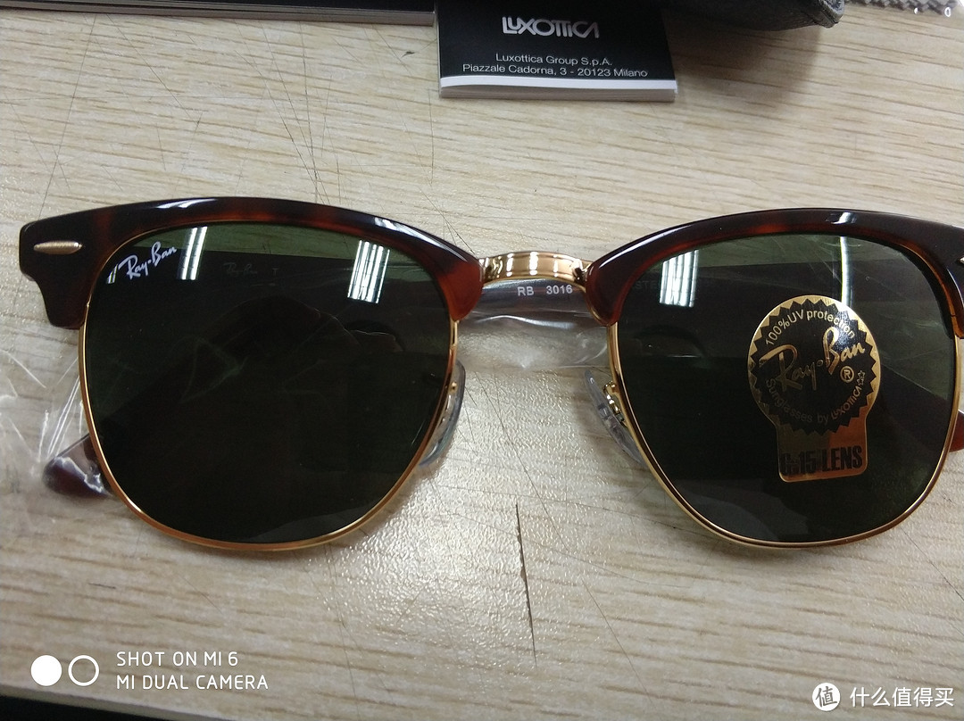 #原创新人# Ray-Ban 雷朋 RB3016 Clubmaster 复古款太阳镜 晒单