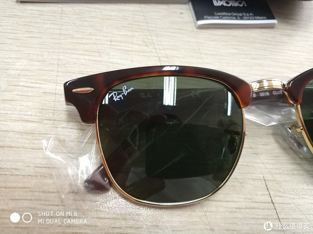 #原创新人# Ray-Ban 雷朋 RB3016 Clubmaster 复古款太阳镜 晒单