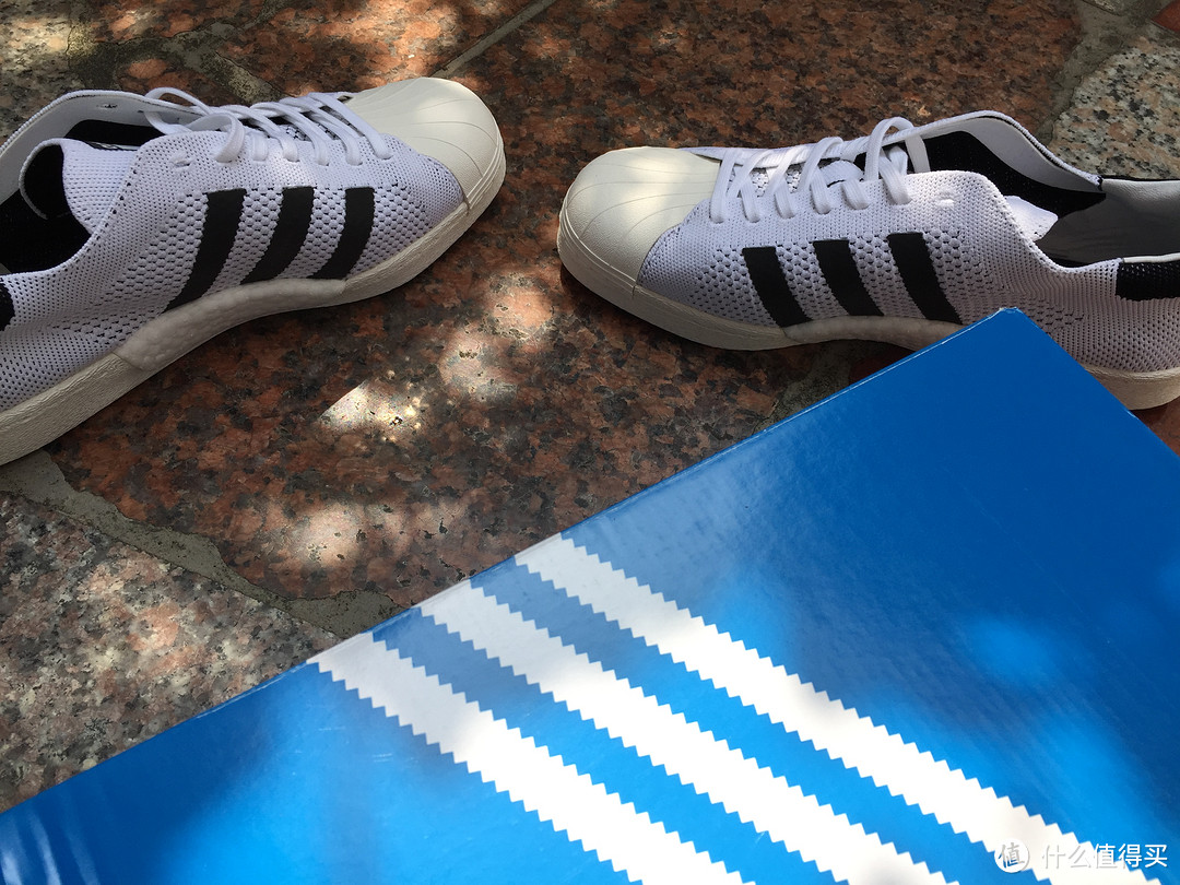 #原创新人# adidas 阿迪达斯 SUPERSTAR BOOST PK 贝壳头首晒