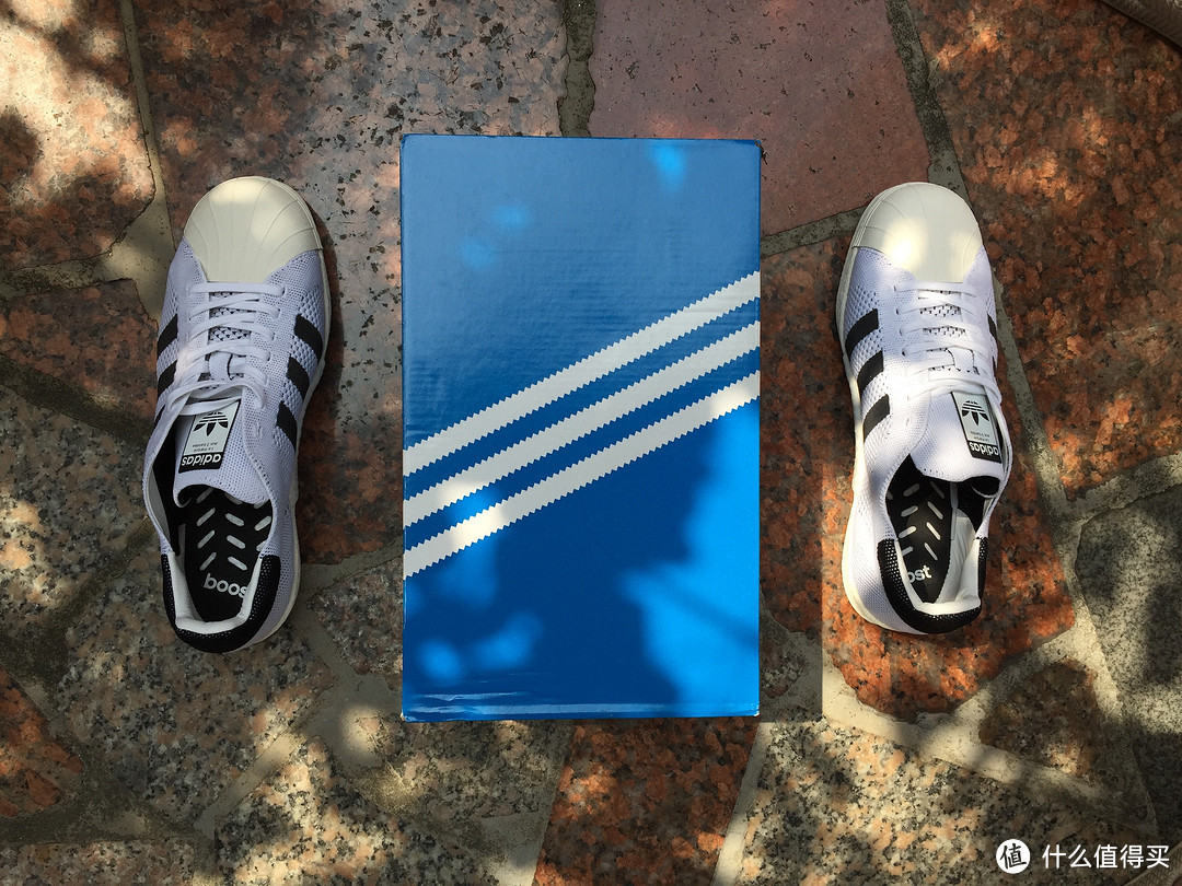 #原创新人# adidas 阿迪达斯 SUPERSTAR BOOST PK 贝壳头首晒