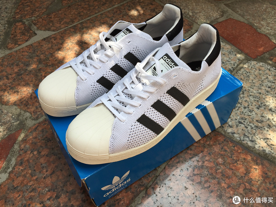 #原创新人# adidas 阿迪达斯 SUPERSTAR BOOST PK 贝壳头首晒