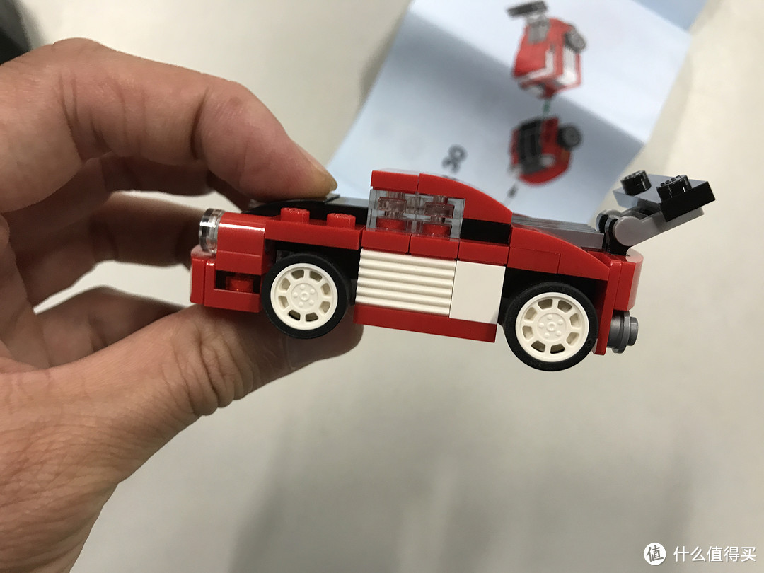 #本站首晒#一套LEGO三种玩法！乐高创意百变系列 Creator 31055 三合一小车