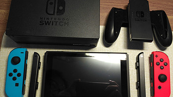 任天堂 Switch 游戏主机外观展示(接口|底座|主机|手柄|握把)