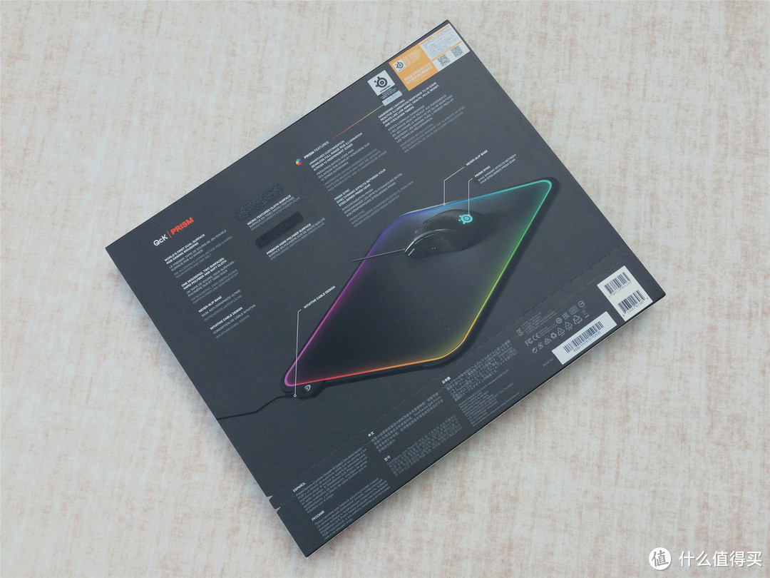 RGB鼠标垫是不是个好选择？SteelSeries 赛睿 QcK Prism RGB鼠标垫 开箱