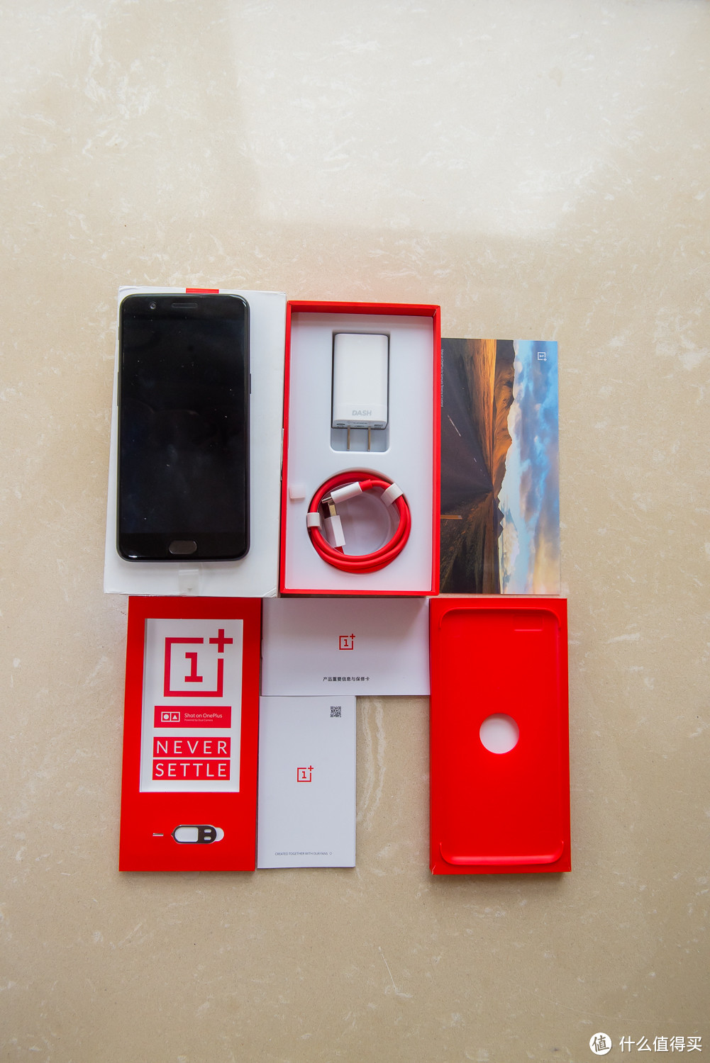 OnePlus 一加手机5 6GB+64GB 月岩灰 开箱简评，对比一加3手机