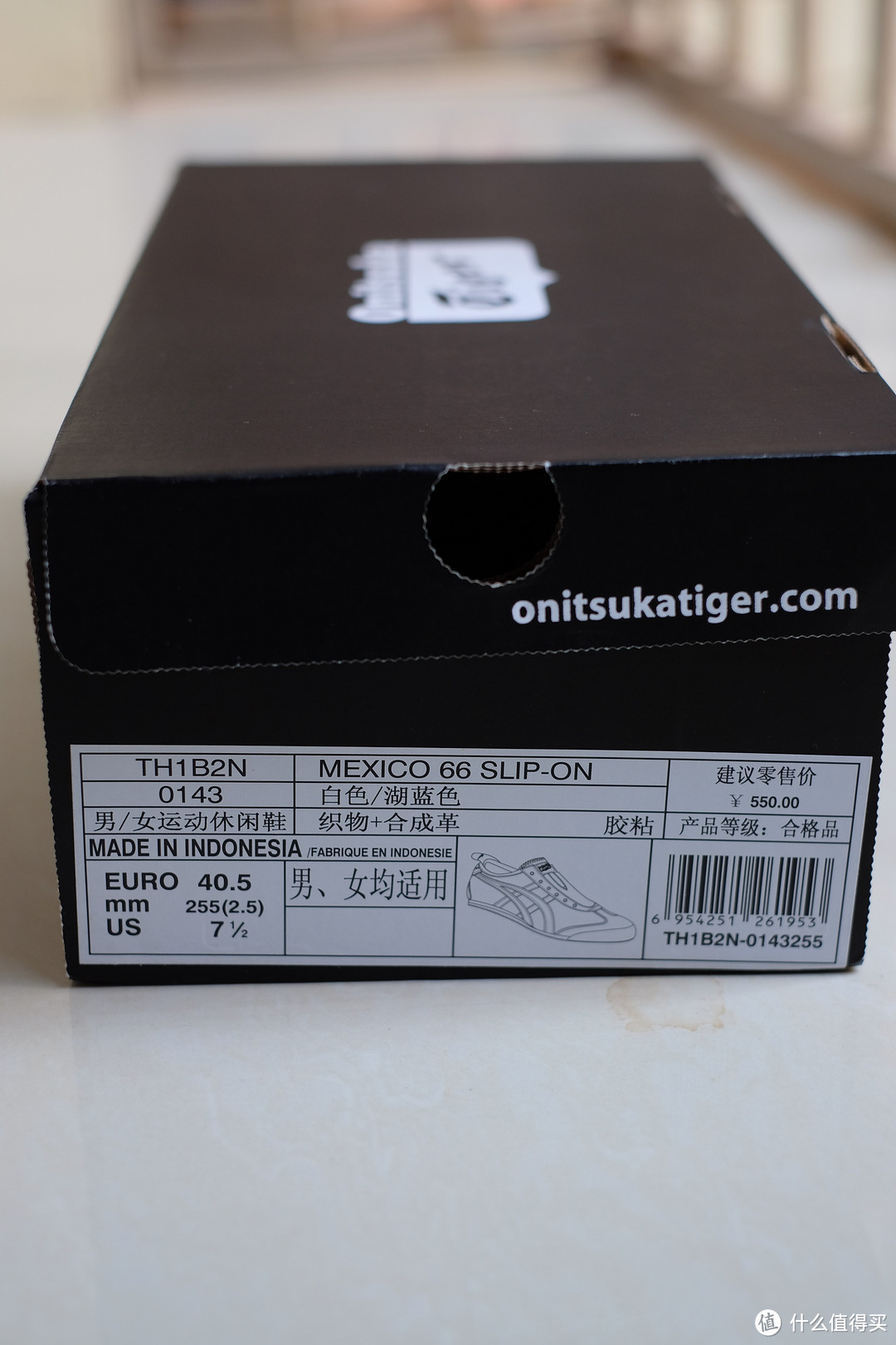 经典红白蓝：Onitsuka Tiger 鬼冢虎 MEXICO 66 SLIP-ON 开箱晒物