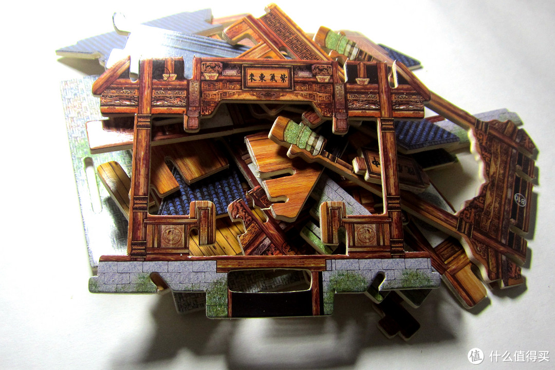 我想一个人静静 — Robotime 若态 DIY木质拼图中国戏院 拼图过程