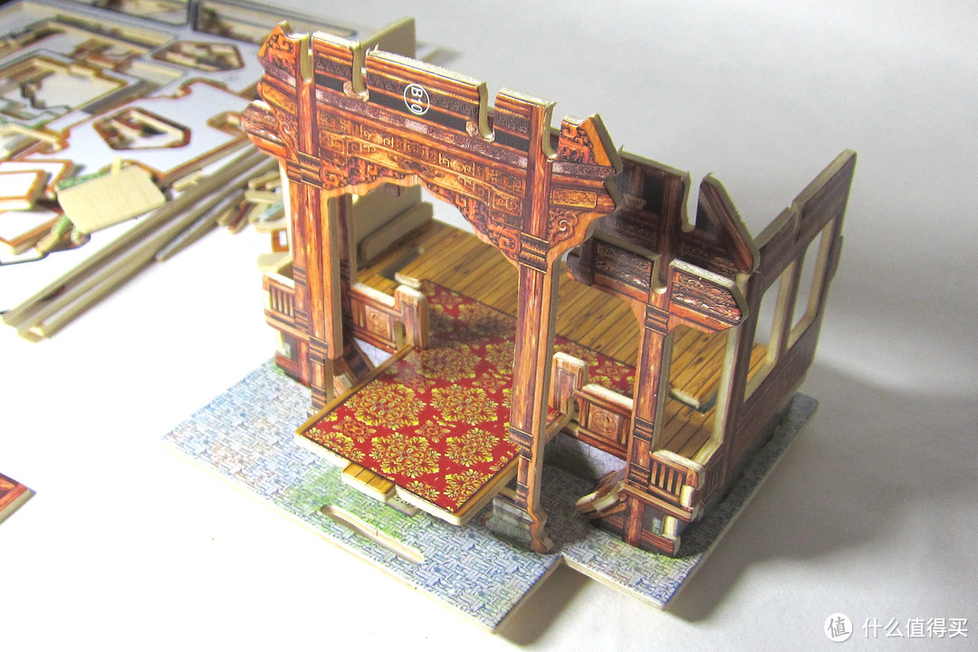 我想一个人静静 — Robotime 若态 DIY木质拼图中国戏院 拼图过程