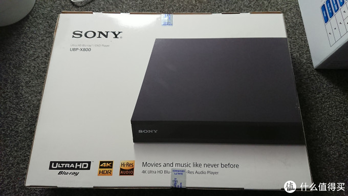 #本站首晒#AV设备功能重叠？我还有不少用处：SONY 索尼 UBP-X800 4K UHD 蓝光播放器 伪开箱