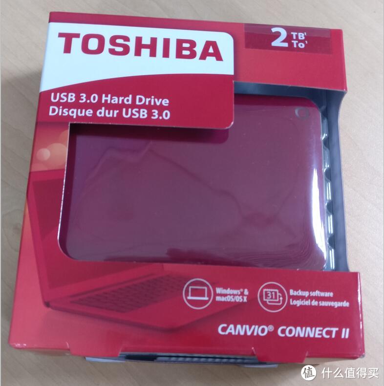 相片仓库之：东芝 V8 CANVIO 系列 移动硬盘 2TB（活力红）