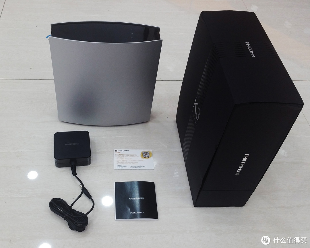 有屏幕有bigger的phicomm斐讯k3无线路由器开箱