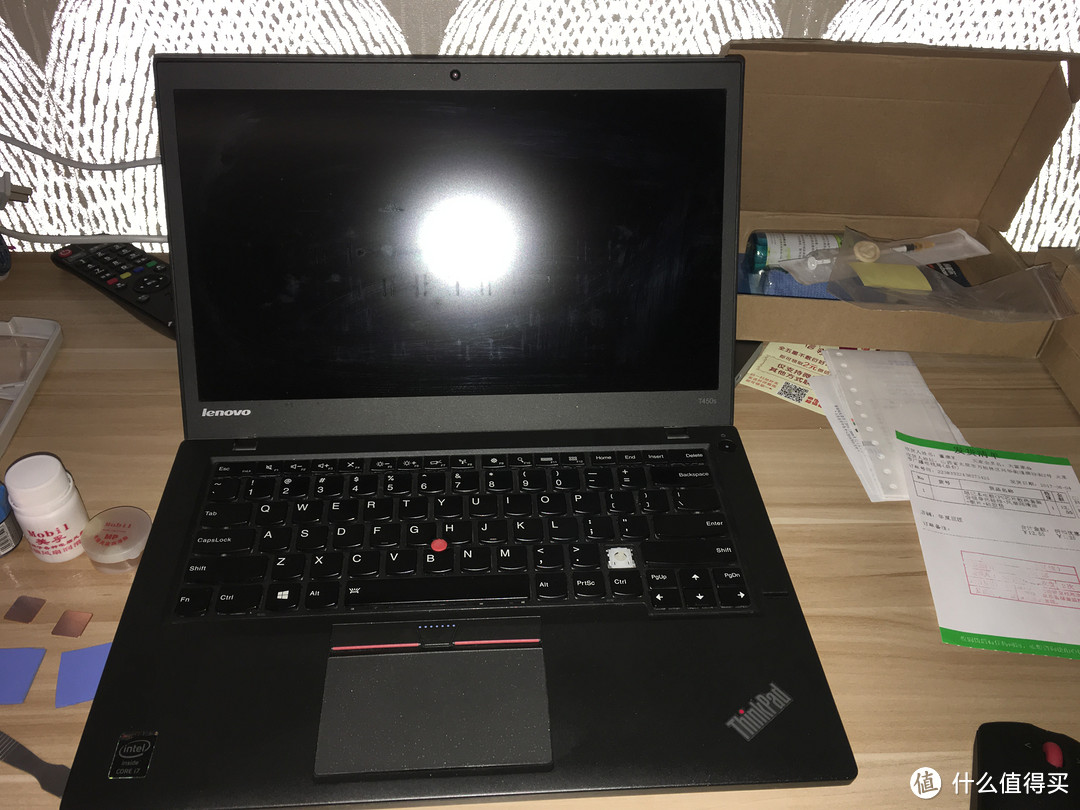 Lenovo 联想 ThinkPad T450S风扇清灰加轴承油教程