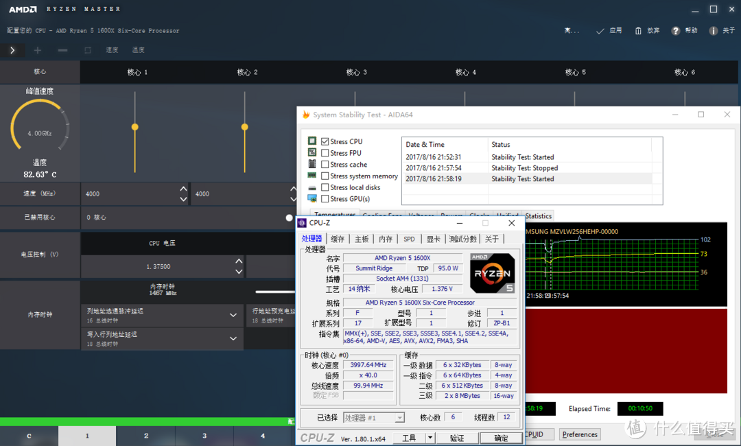 土狼 EX120 飞马AM4 双塔散热器 压RYZEN R5 1600X 评测